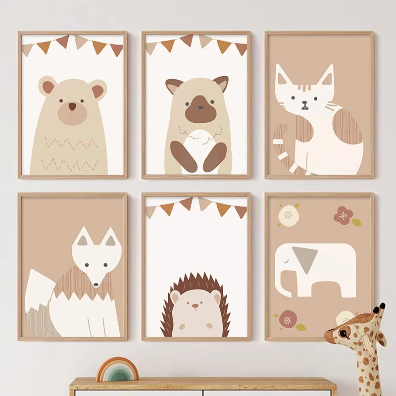 Apricot Cartoon Animals Fox El - Resin Art Alphabet ulasan dan harga