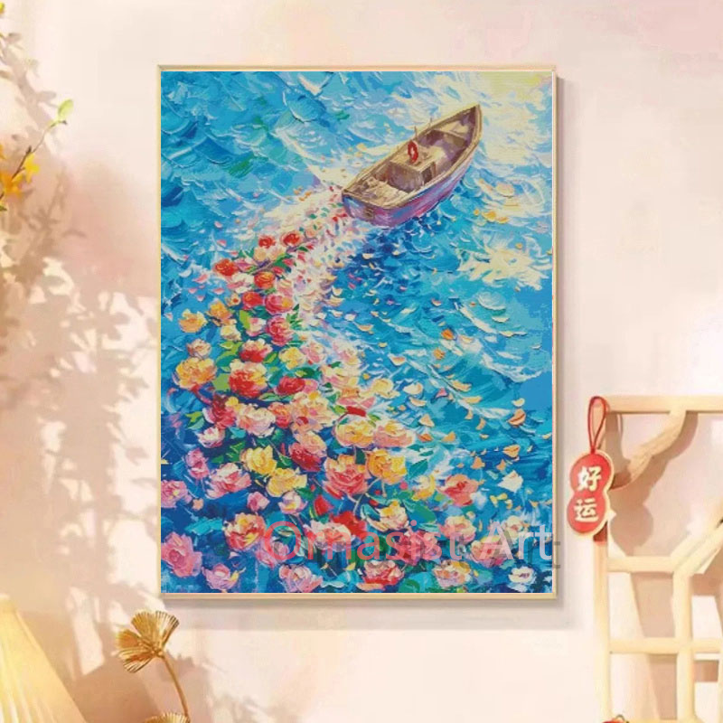Full Crystal Diamond Mosaic Ar - Resin Art Wallpaper ulasan dan harga