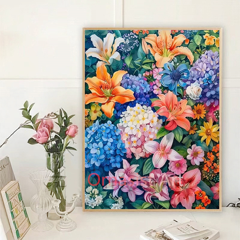 Full Crystal Diamond Mosaic Ar - Resin Art Wallpaper ulasan dan harga